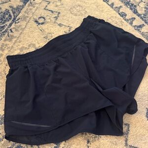 Lululemon Hotty Hot high-rise shorts in Navy